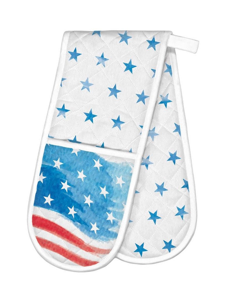 Red, White & Blue Double Oven Glove