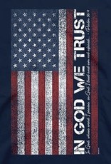 Patriotic- In God We Trust Adult Unisex T Navy