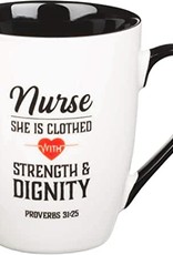 Mug Ceramic Nurse Strength & Dignity