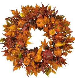 WREATH PUMPKIN 30"