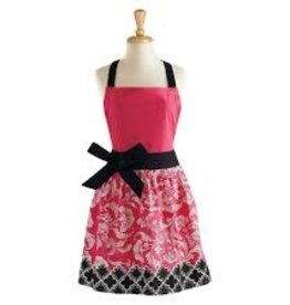 APRON PINK/BLACK RIVIERA FLORAL