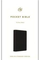 ESV Pocket Bible--soft leather-look, black