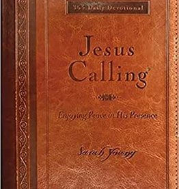 Jesus Calling (Deluxe) Large Print-Tan LeatherSoft