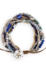 Beaded Prayer Bracelet - Indigo