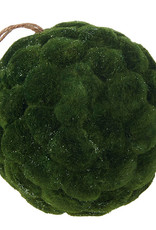 8" Iced Moss Ball Ornament