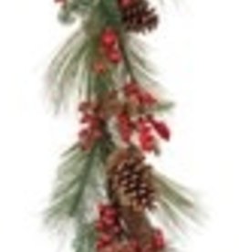 Pine & Berry Garland 5'L