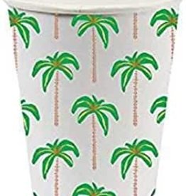 Palm Tree Paper Cup Set(8) - 8 oz