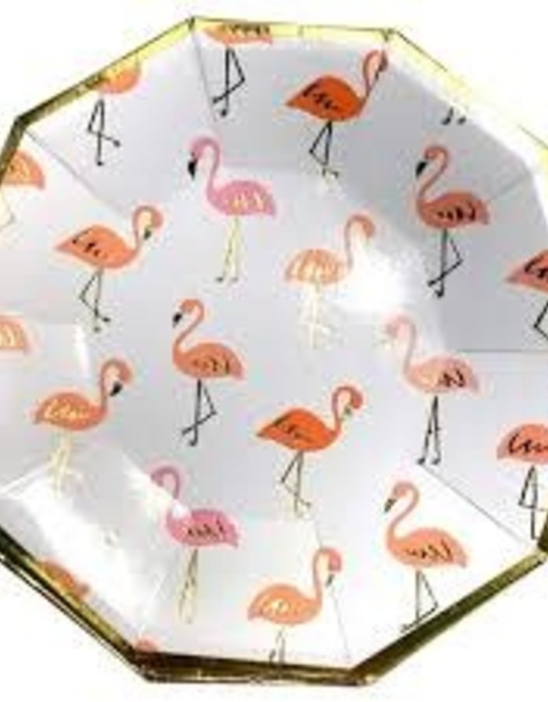 Flamingo Paper Plate Set- 8 count