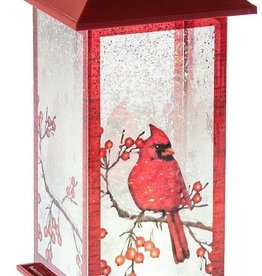 Lighted Cardinal Lantern Acrylic