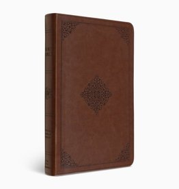 LARGE PRINT VALUE THINLINE BIBLE, TruTone, Tan Ornament Design