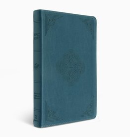 ESV Thinline, deep teal w/ rotunda design