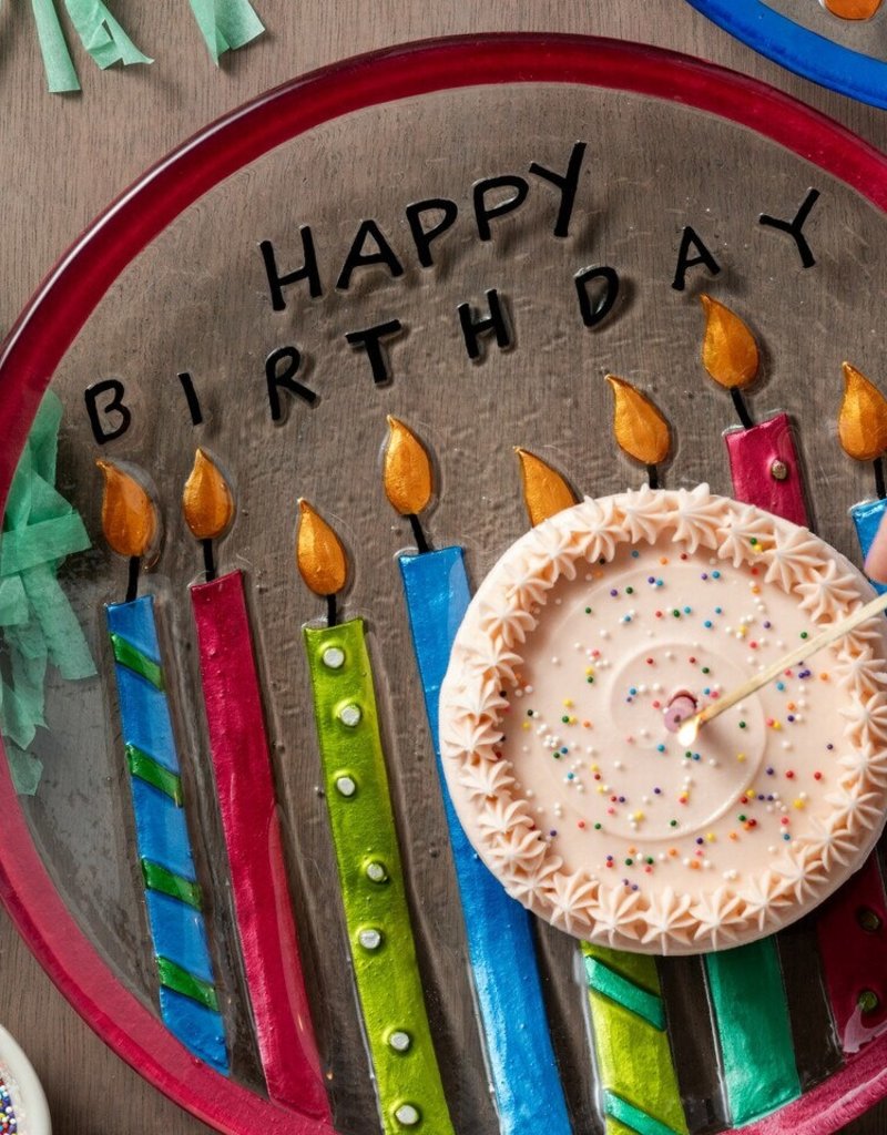 Birthday Candles Round Plate