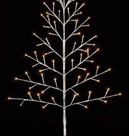 30" LIGHTED Flat Silver TREE