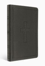 THINLINE BIBLE, TruTone, Charcoal, Celtic Cross Design