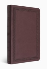 LARGE PRINT VALUE THINLINE BIBLE, TruTone Mahogany Border Design