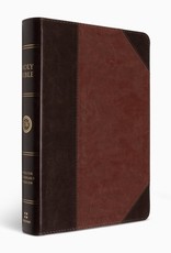 ESV Large Print Wide Margin Bible  TruTone®, Brown/Cordovan, Portfolio Design