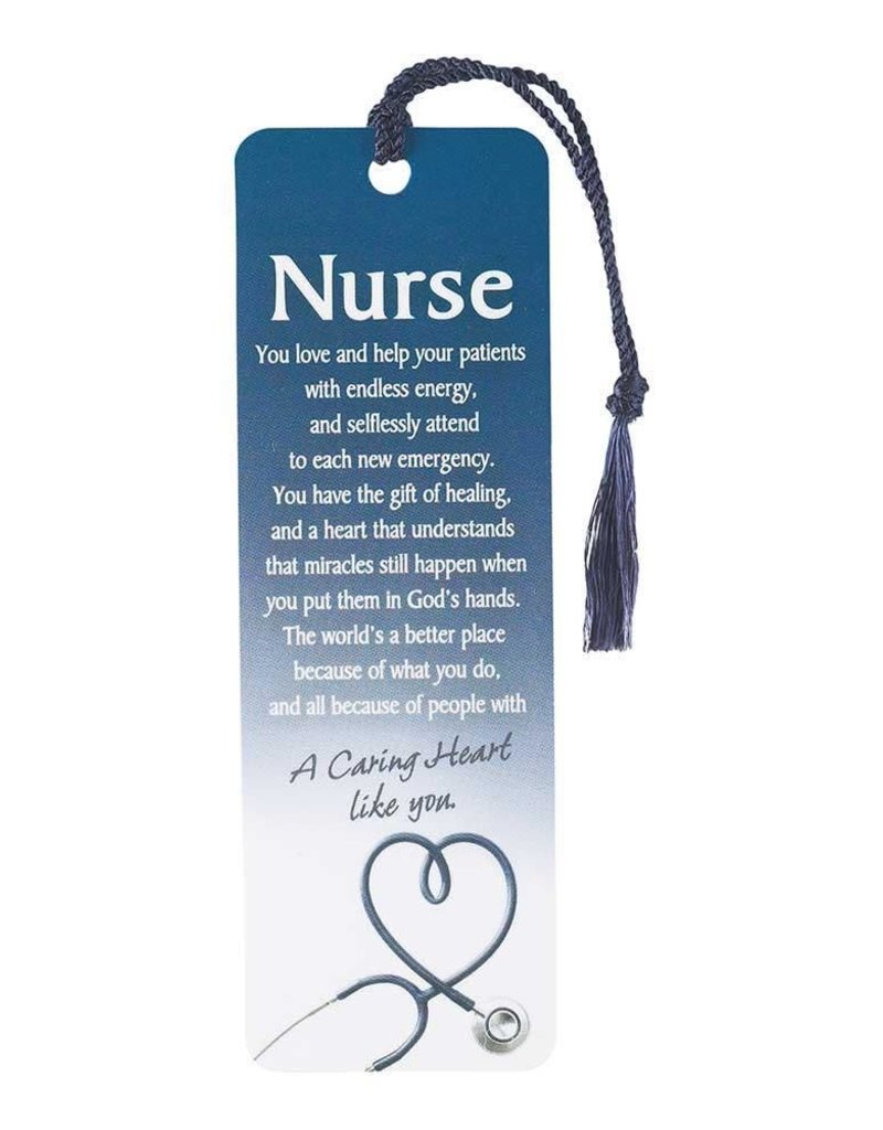 BOOKMARK TASSEL NURSE A CARING HEART