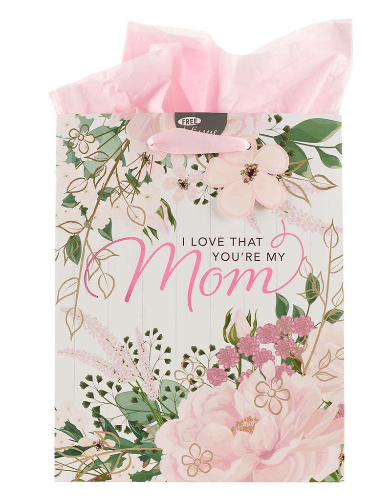 I Love that You're My Mom Medium Gift Bag w/ Tissue Paper
