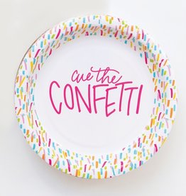 Cue the Confeti  8" Plate