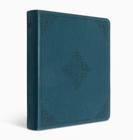 Journaling Bible Trutone, Deep Teal, Fleur-de-lis Design