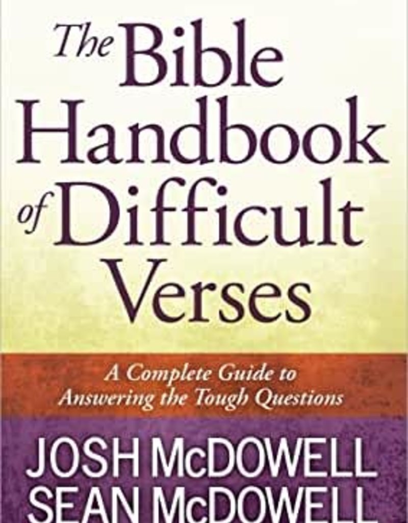 BIBLE HANDBOOK OF DIFFICULT VERSES