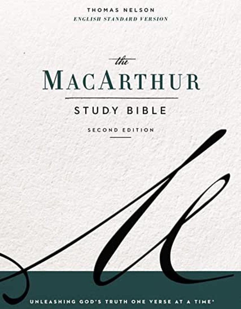 ESV MacArthur Study Bible, 2nd Ed, Leathersoft Black
