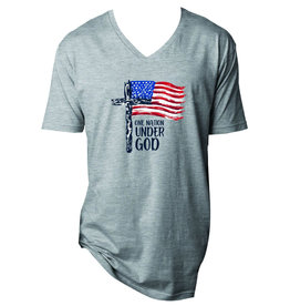 One Nation Steel Grey Vneck