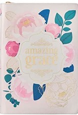Amazing Grace Pink/Gold Floral Faux Leather Classic Journal