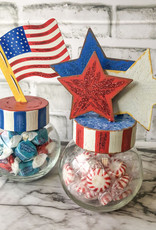 Patriotic Buble Jars