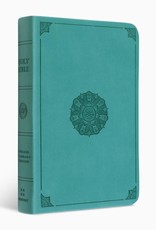 VALUE COMPACT BIBLE, TruTone Imitation Leather, Turquoise with Emblem Design