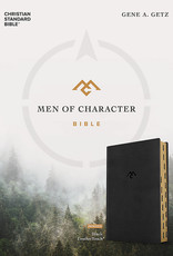 CSB Men of Character Bible, Black LeatherTouch, Indexed