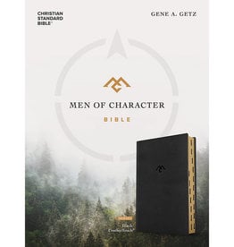 CSB Men of Character Bible, Black LeatherTouch, Indexed