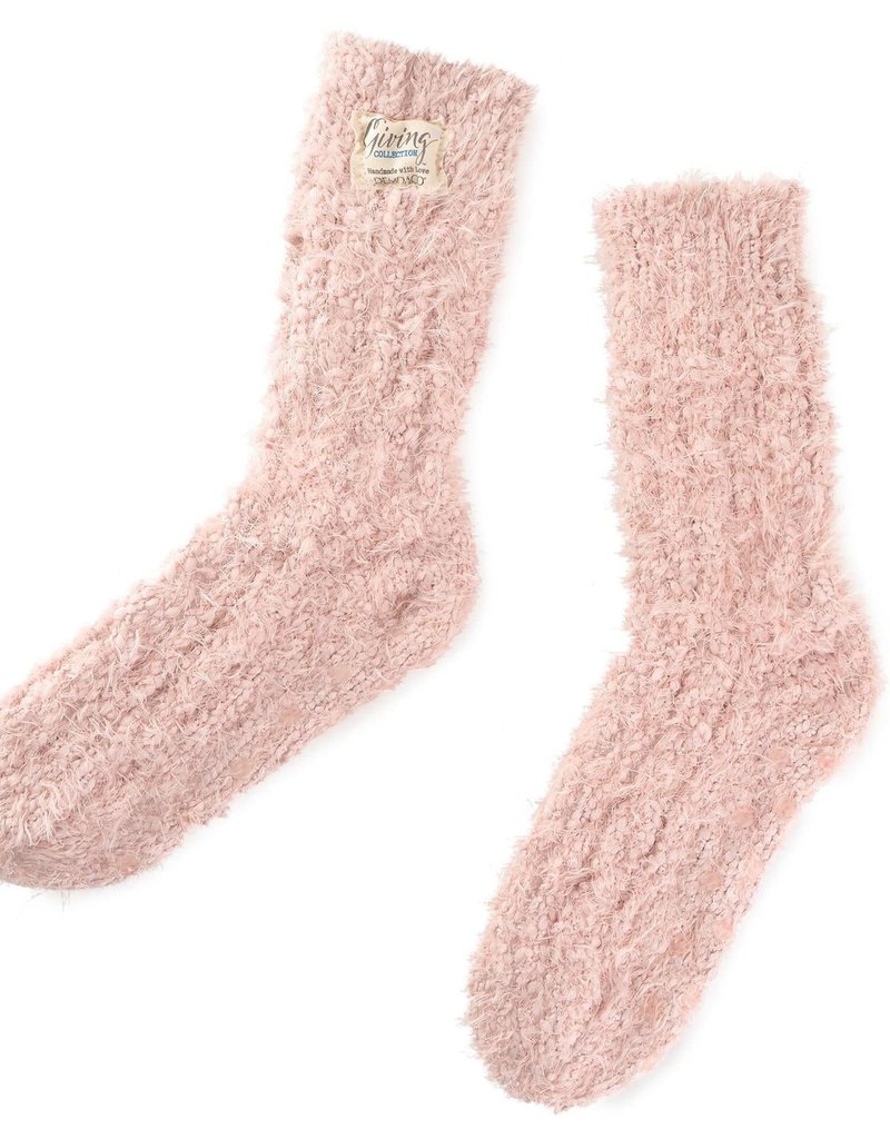 Dusty Pink Giving Socks