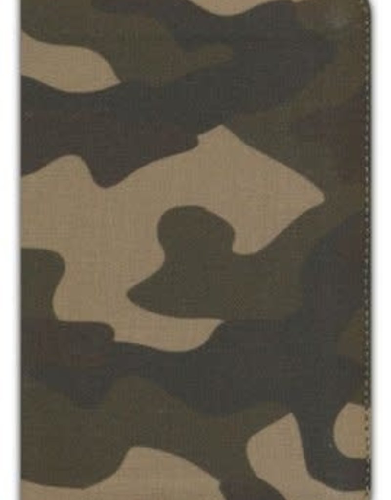 ESV Compact Bible--cloth/canvas with zipper, camo design