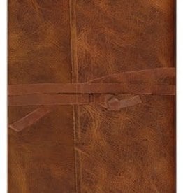 ESV Thinline Bible-Natural Leather w/Flap & Strap