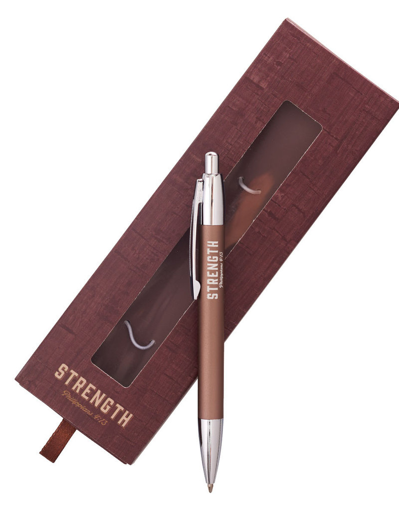 Pen-Classic-Brown/Strength w/Gift Box