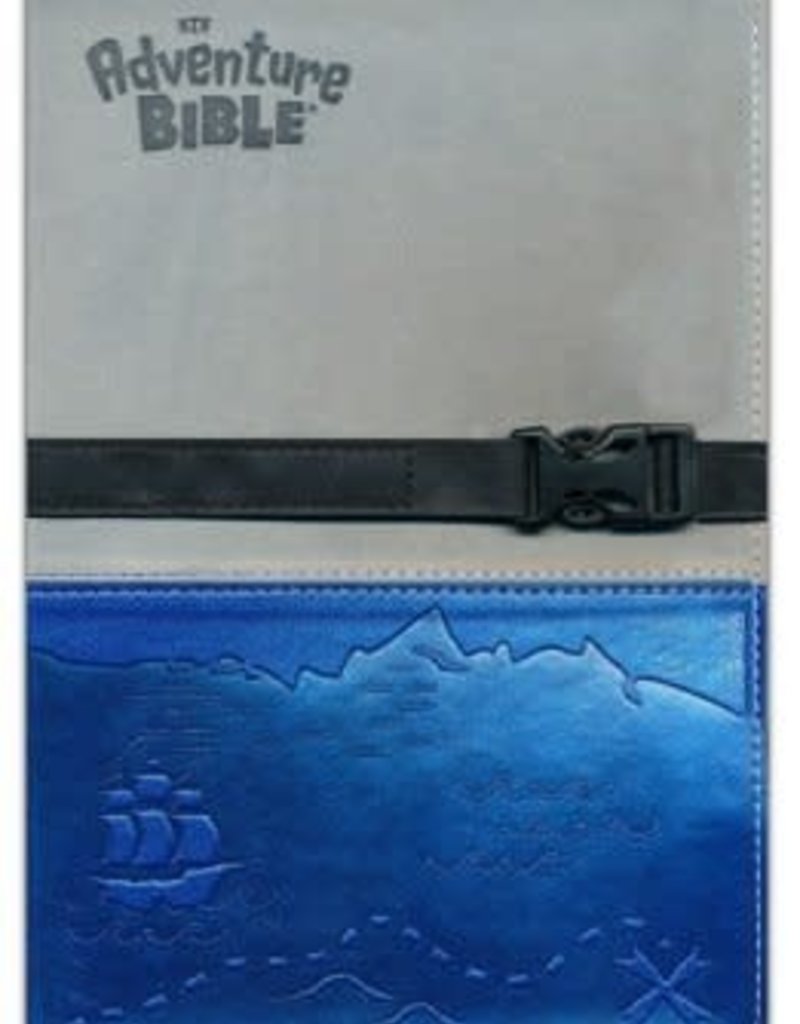 NIV Adventure Bible, Italian Duo-Tone, Clip Closure, Gray/Blue