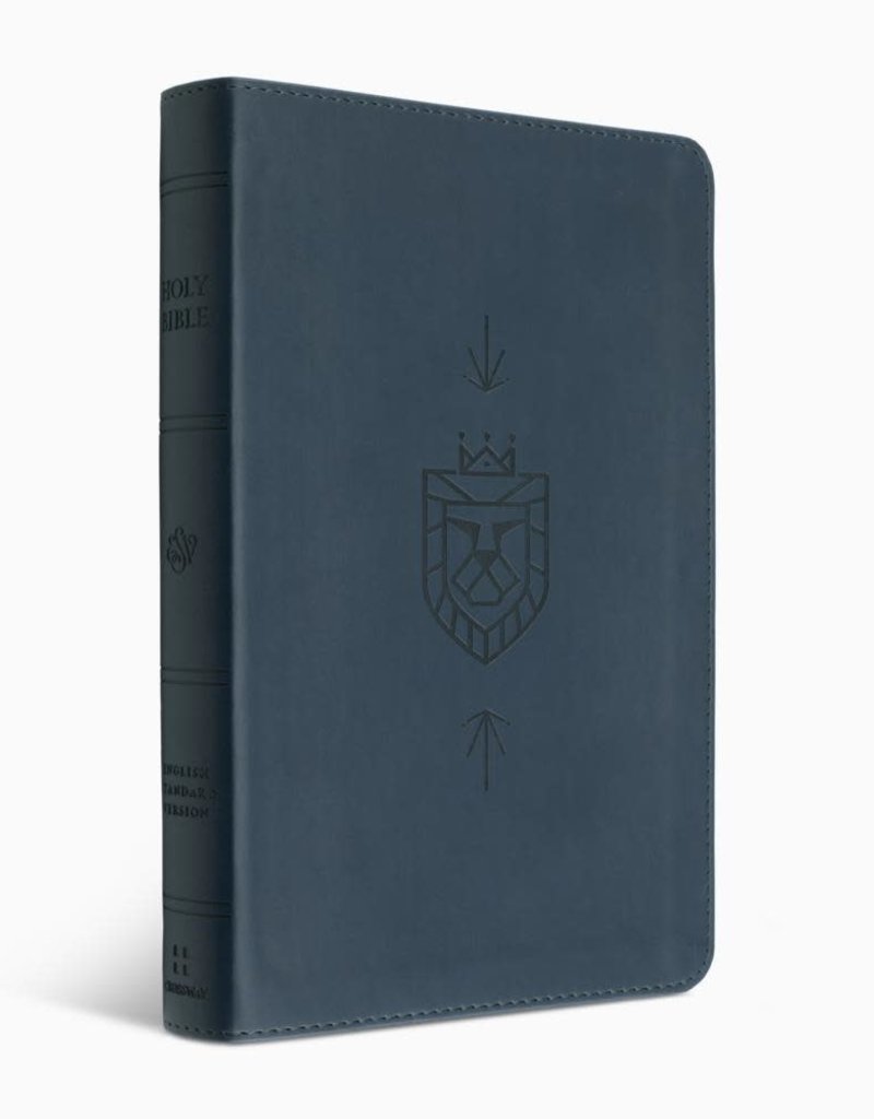 ESV Kid's Thinline Bible, TruTone Imitation Leather, Navy with Lion of Judah Design