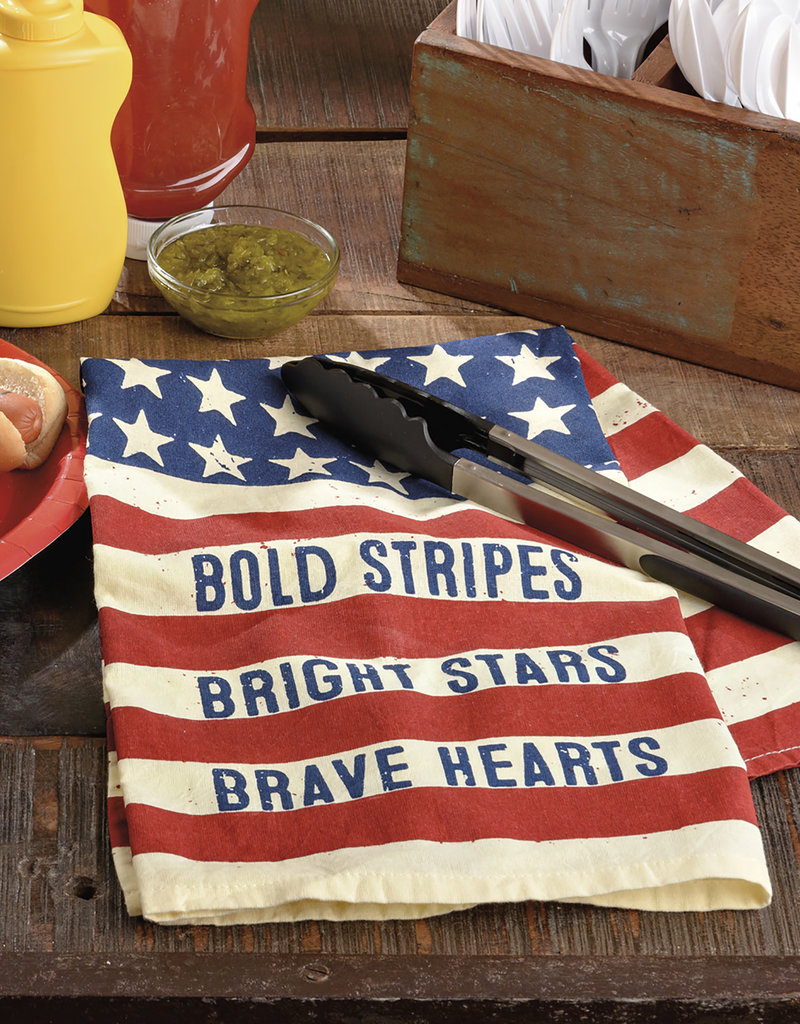 Dish Towel - Bold Stripes Bright Stars