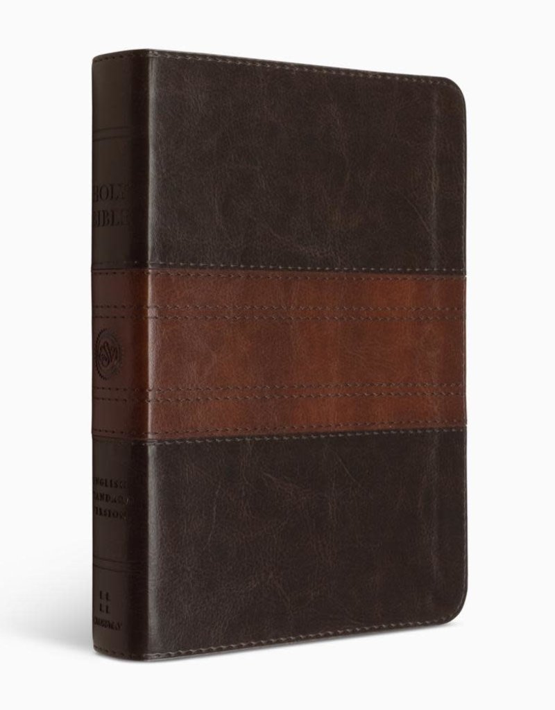 STUDY BIBLE, LARGE Print Trutone Brown/Cordovan Portfolio