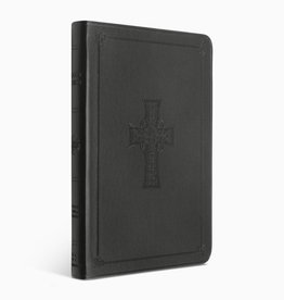 VALUE THINLINE BIBLE, TruTone Charcoal, Celtic Cross