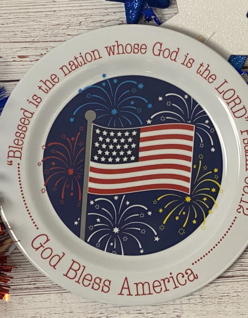 God Bless America Plate