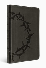 Thinline Bible (Charcoal, Crown Design) - TruTone