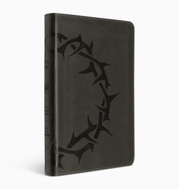 Thinline Bible (Charcoal, Crown Design) - TruTone