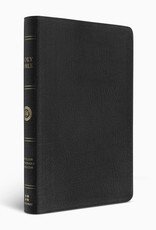 ESV Large Print Thinline Bible  Genuine Leather, Black