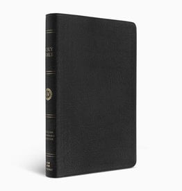 ESV Large Print Thinline Bible  Genuine Leather, Black