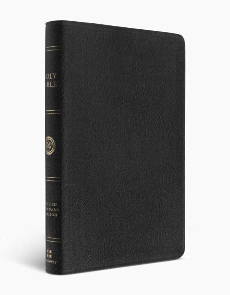 ESV Large Print Thinline Bible  Genuine Leather, Black