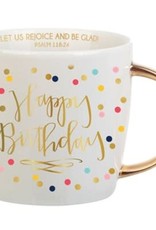 Happy Birthday Mug (dots) 14 OZ