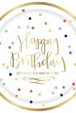Happy Birthday Plate 8pk (dots)