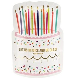 Birthday Cake Plate 8pk